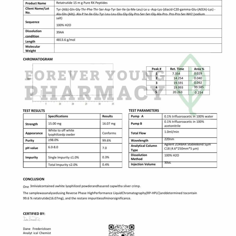 Peptide Retatrutide 15Mg