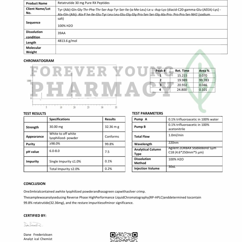Peptide Retatrutide 30Mg