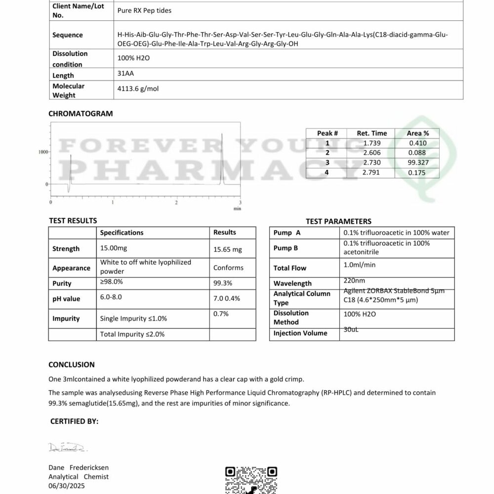 Peptide Semaglutide 15Mg