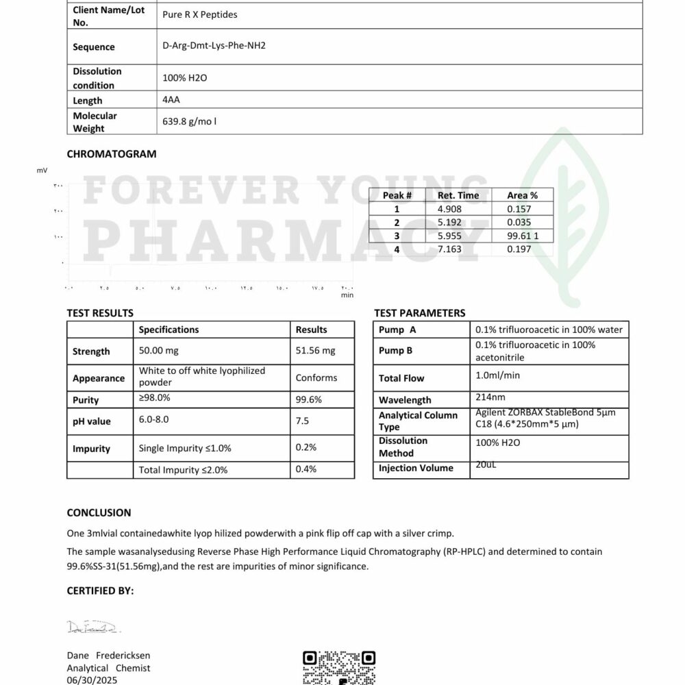 Peptide Ss 31 50Mg
