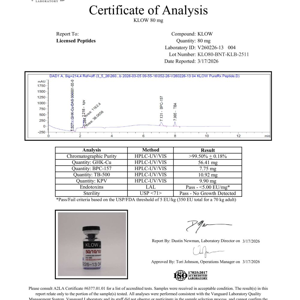 KLOW 80MG | PureRx Peptides Klow 80Mg | Buy Research Peptides | Purerx Peptides