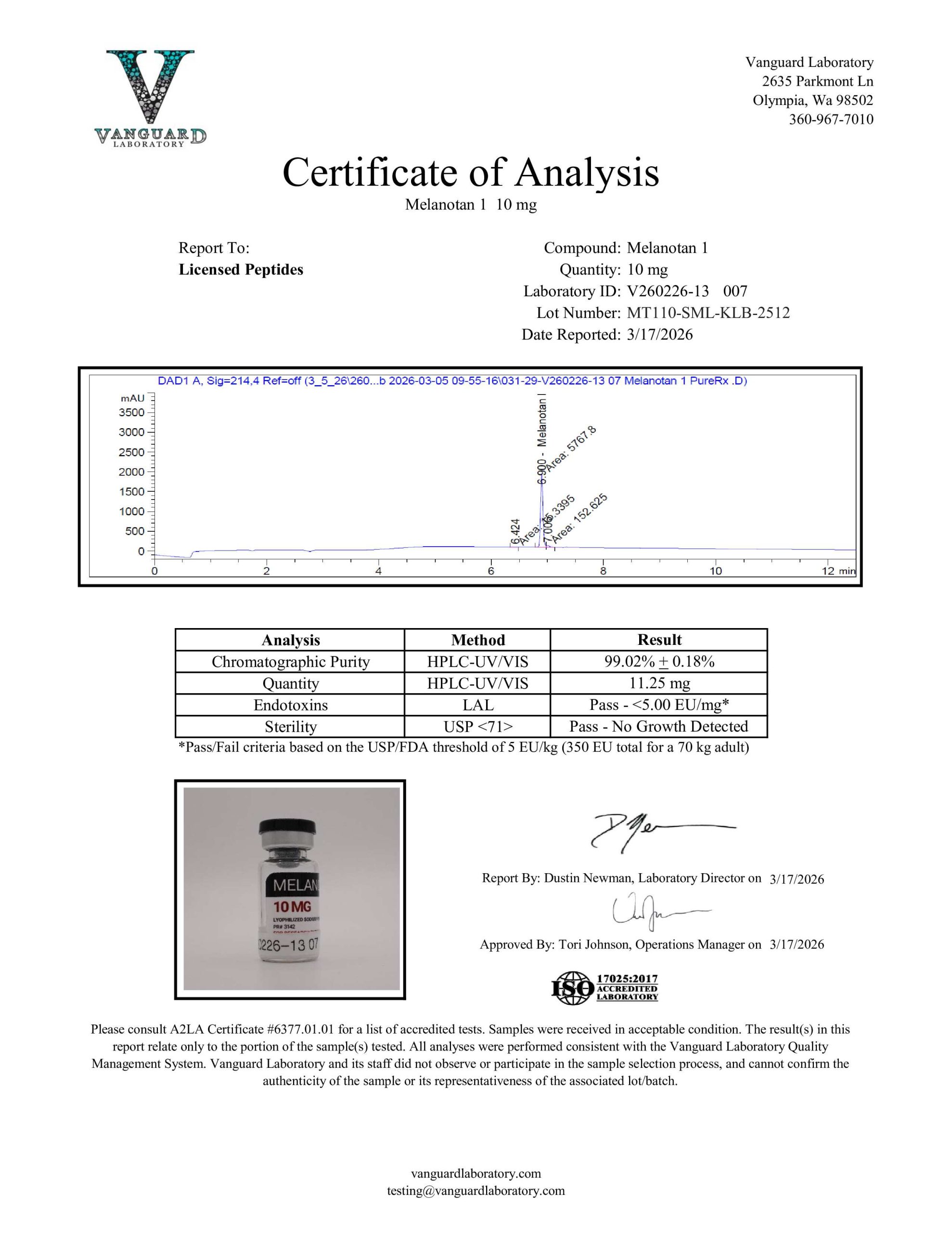 MT1 Melanotan-1 10Mg | Buy Research Peptides | Purerx Peptides