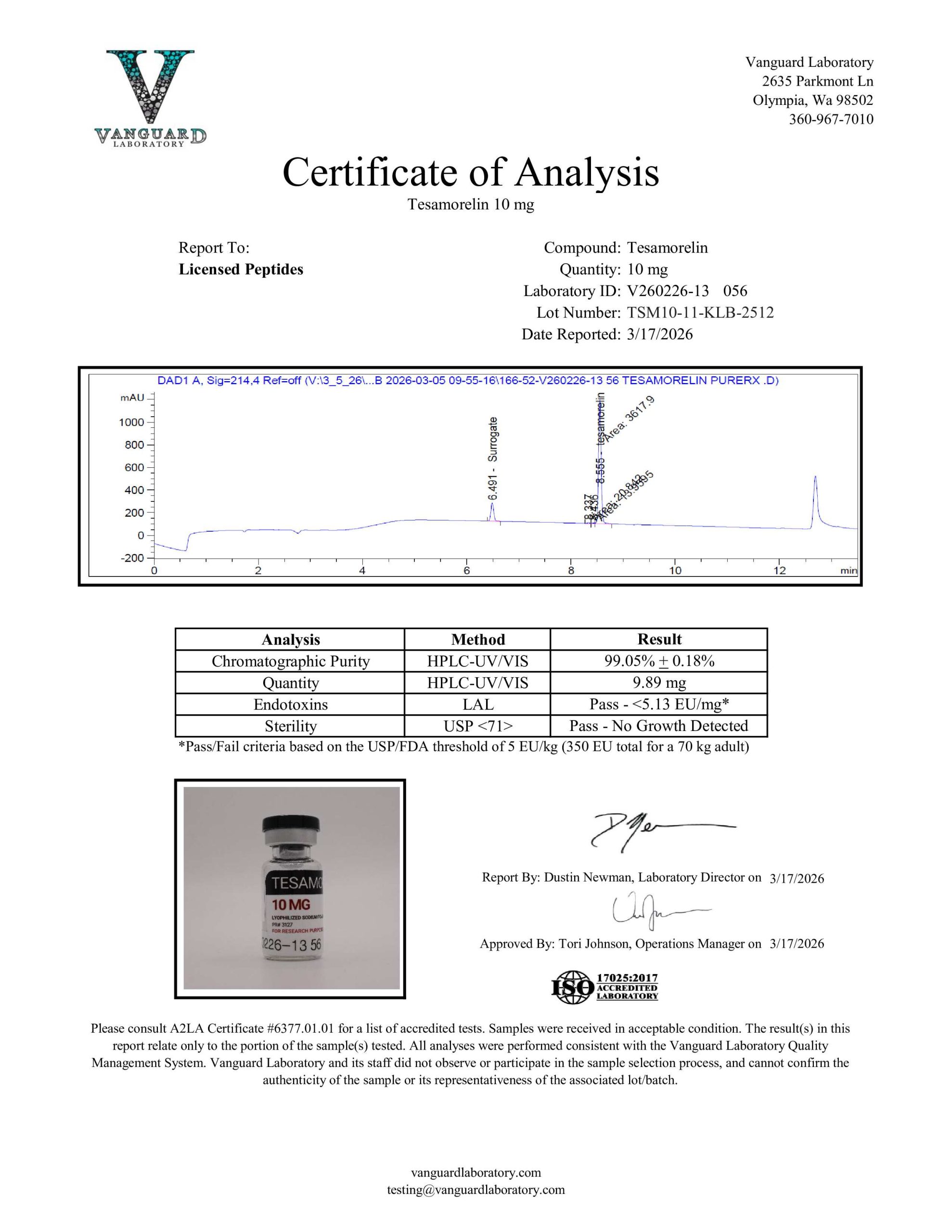 Tesamorelin 10.2 Tesamorelin 10Mg | Buy Research Peptides | Purerx Peptides