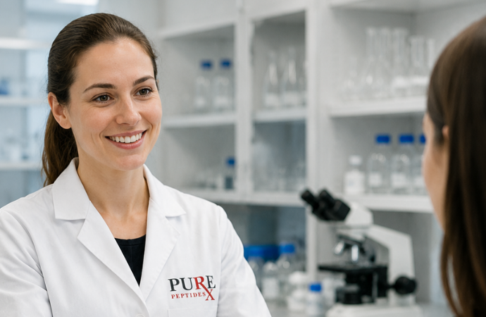 Smiling Woman In Laboratory Setting